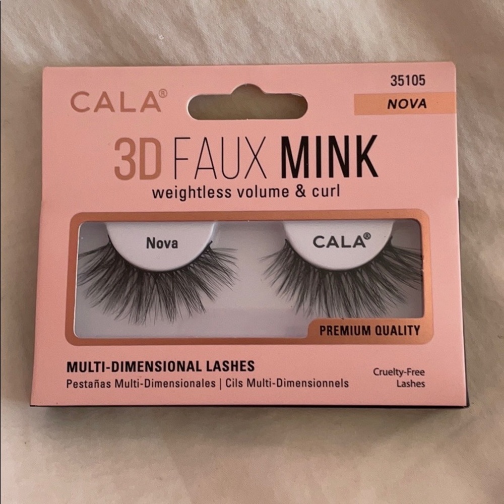 X 2 pairs —BRAND NEW Cala 3D faux mink lashes X2 pairs